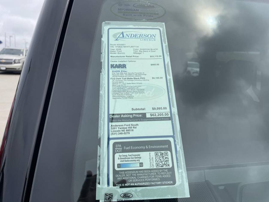 New 2026 Ford Bronco for sale in Lincoln NE